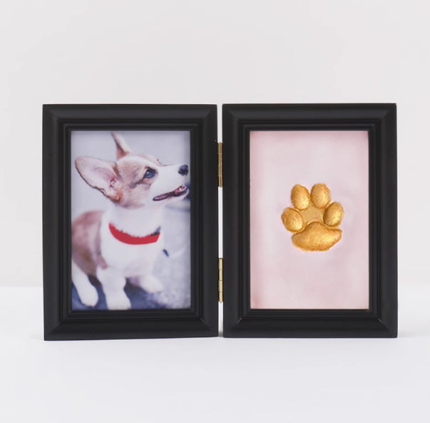 Frame Cat Palm Print Solid Wood Photo Commemorative Table