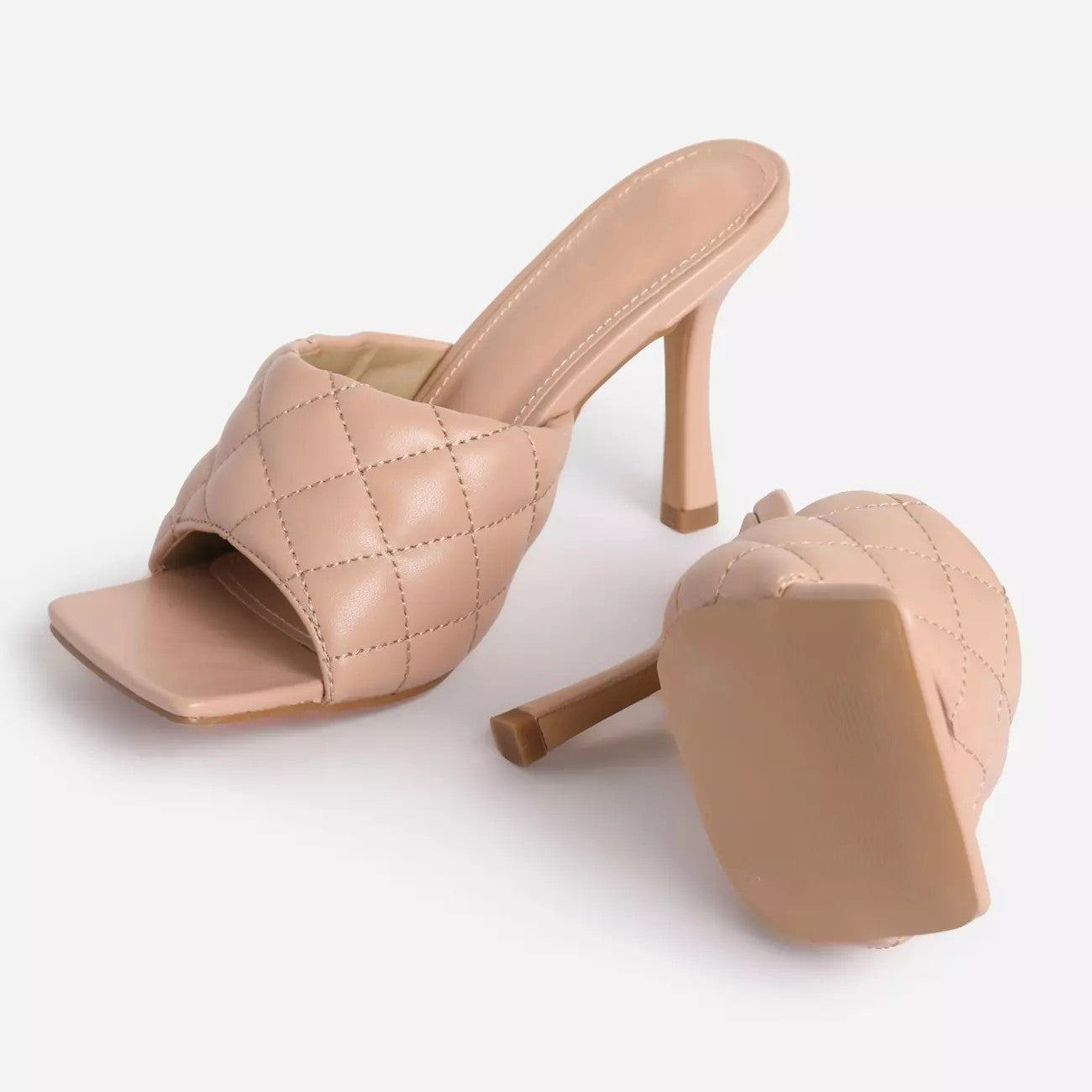 Large size open-toe back empty women's shoes