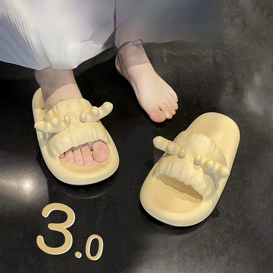 Home Bathroom Non Slip Odor Resistant Foot Soothing Slippers That Feel Like Walking On Clouds