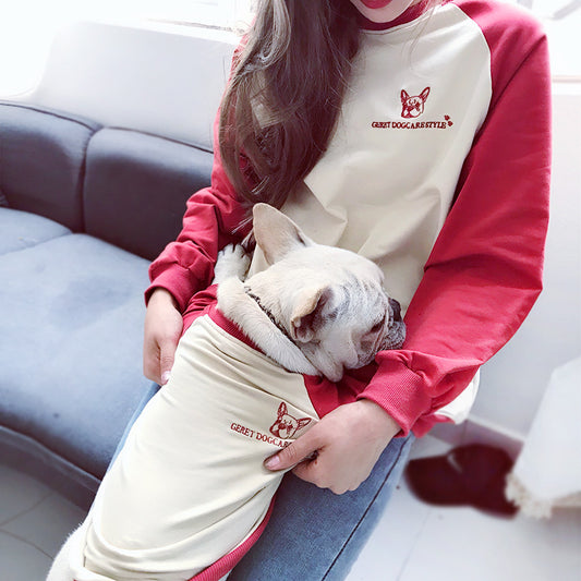 Hundetøj Koreansk Stil Langærmet T-shirt