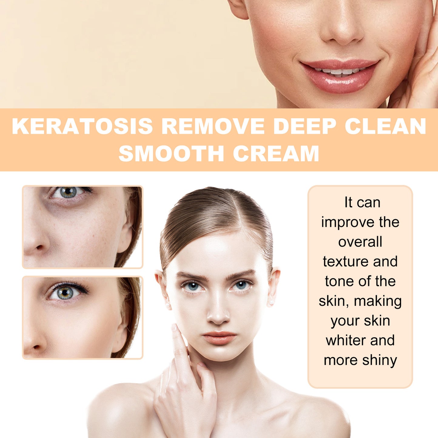 Deep Cleansing Smooth Cream Cleansing Skin Acne Cutin Dredging Pores Hydrating