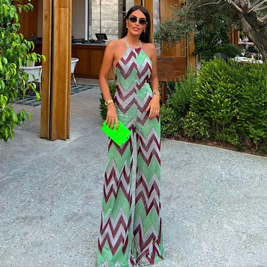 Retro-chic Athletic Long One-piece Jumpsuit For Women