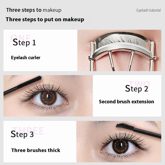 VIPABC New Barbell Double-headed Mascara Waterproof Long Curling