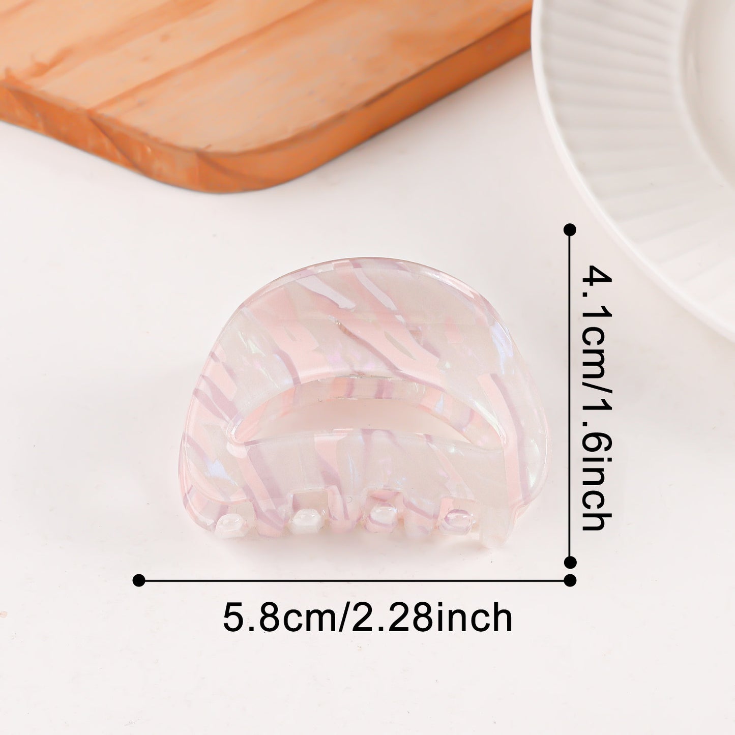 Retro Gradient Simple Hair Clip Shark Clip
