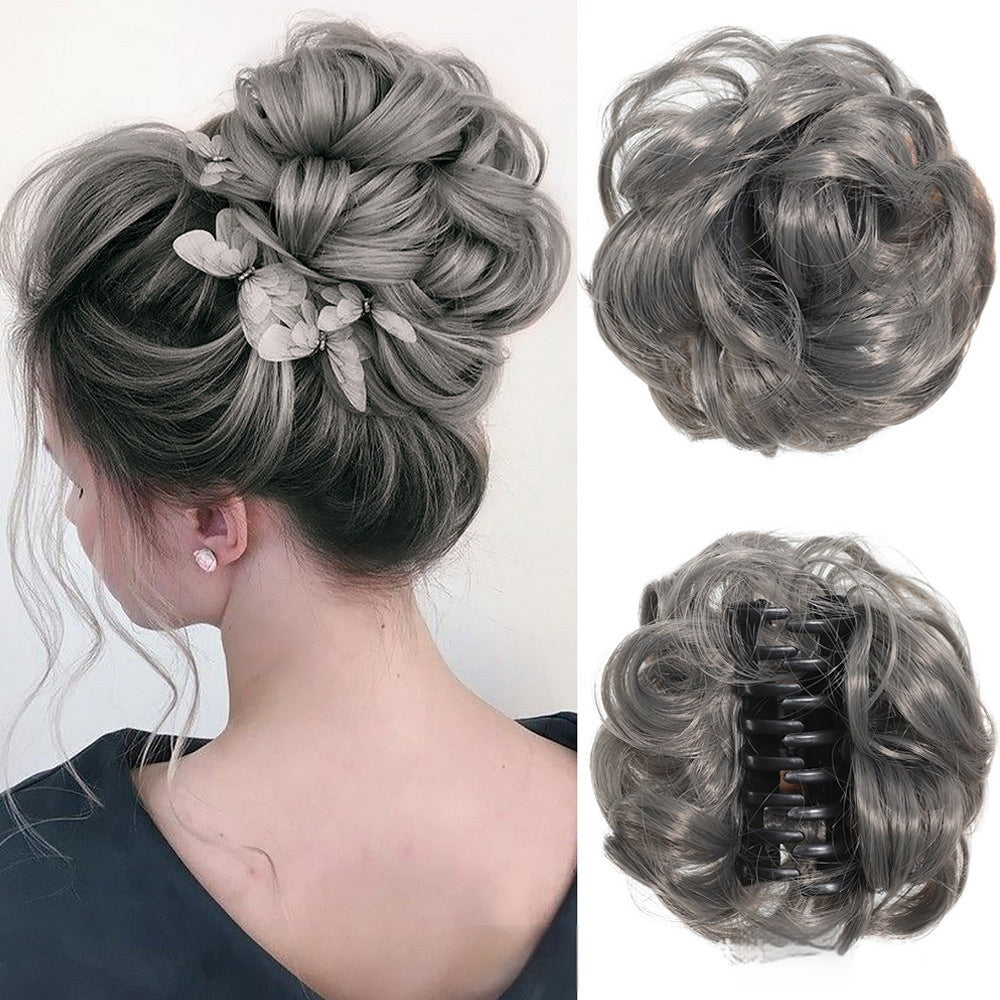 Messy Bun Hårsløjfe Fluffy Hårelastik