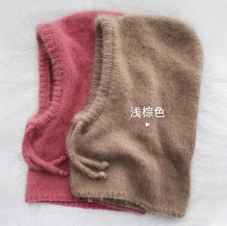 Autumn And Winter Fashion Warm Scarf Neck Protection Integrated Woolen Knitted Hat