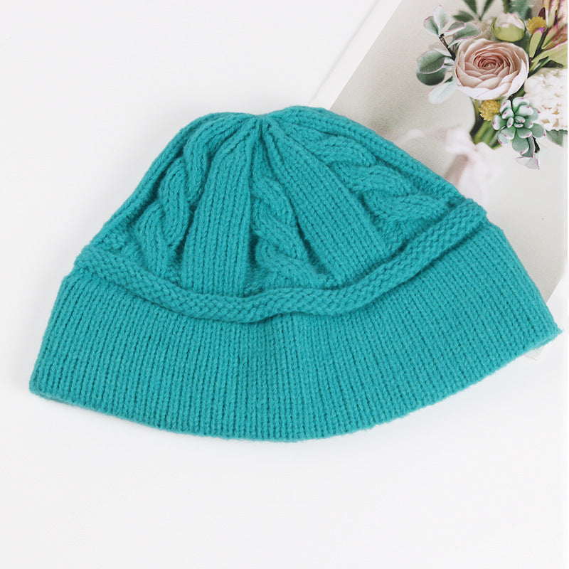 New Japanese Slouchy Knitted Fisherman's Hat Girl
