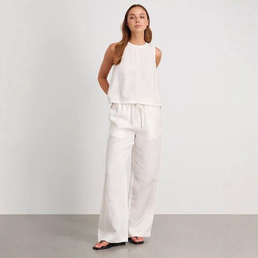 New Wide-leg Pants And Sleeveless Vest Casual Set