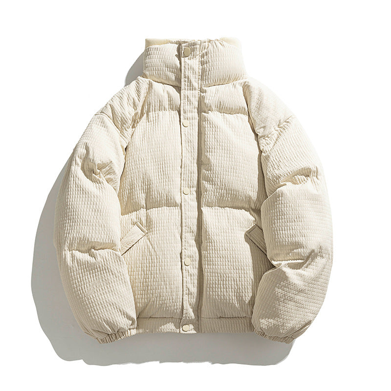 Thickened Short Winter Pure Color Warm Keeping Cotton Jacket