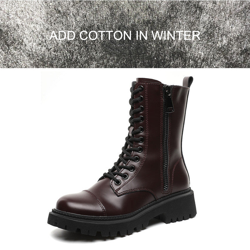 Women's Heightened Thick Bottom All-match Martin Boots
