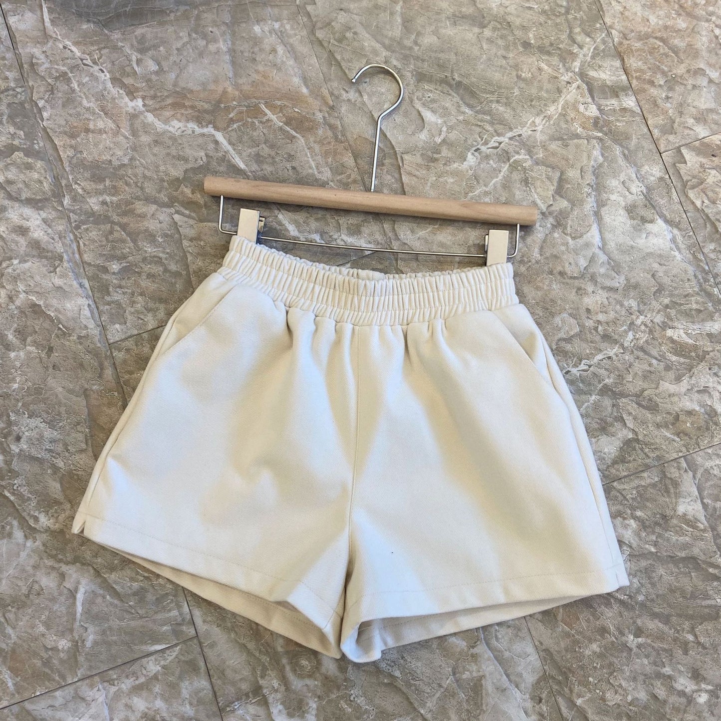 Women's shorts high waist, thin, loose, wide legs
