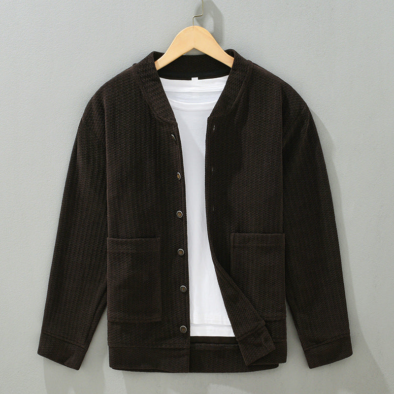 Men's Casual Knitted Cardigan Coat Jacket Top