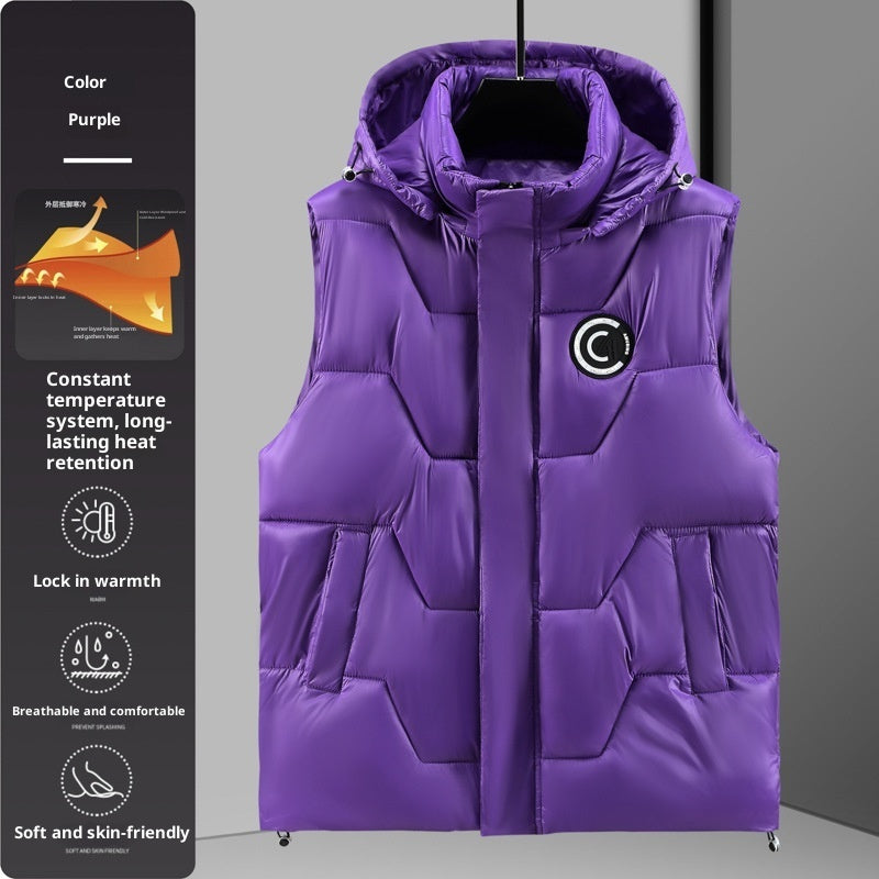 Men's Casual Loose Plus Plush Warm Vest