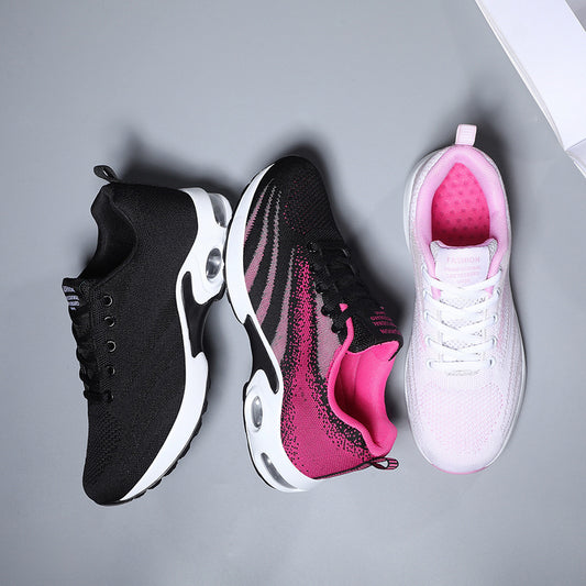 Autumn New Style Flying Woven Air Cushion Shoes Women