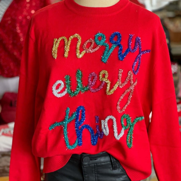 Europæisk og amerikansk efterårs- og vinterfestival bomuldsbånd bogstaver broderet sweater