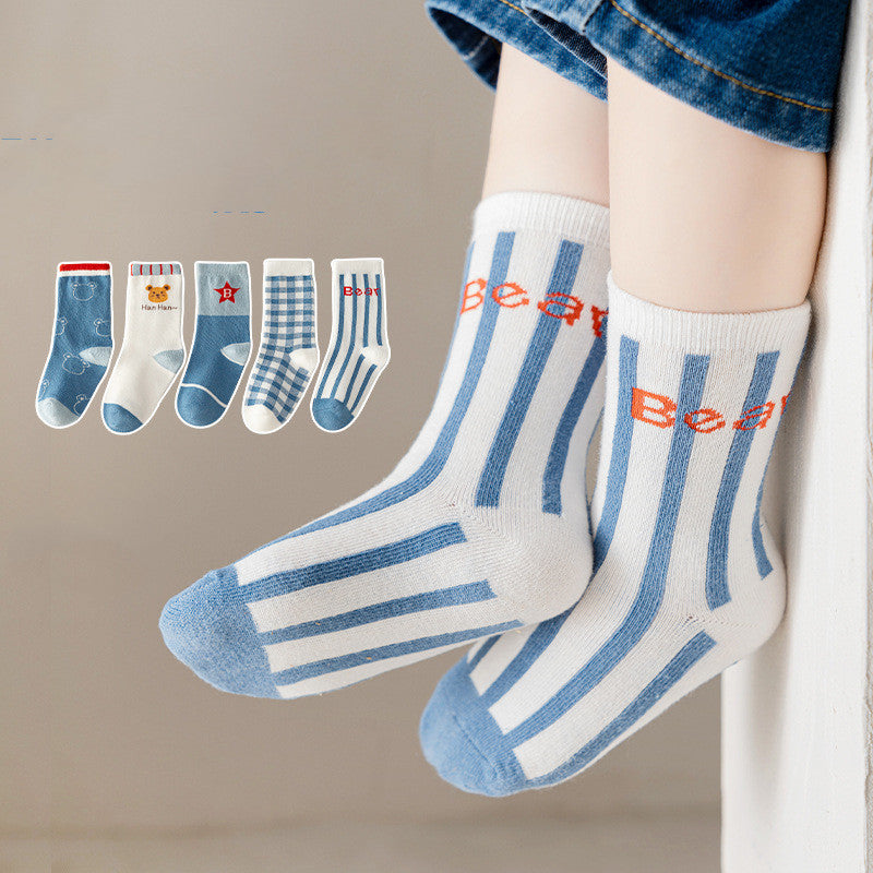 Boys And Girls Fashion Simple Tube Socks
