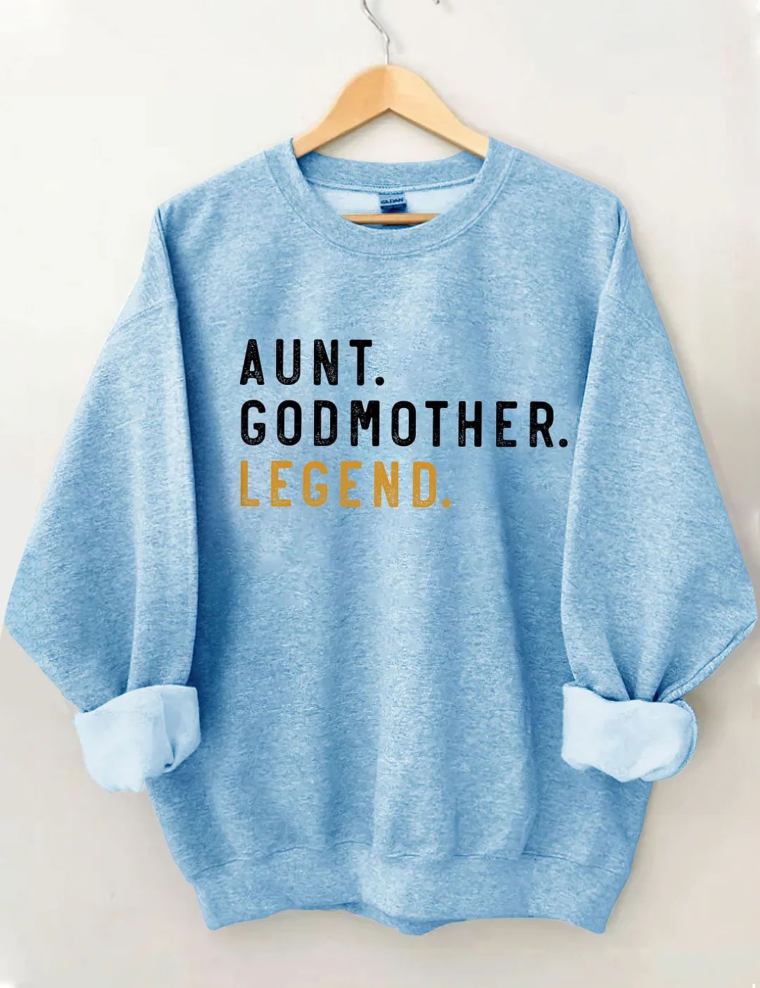 Women's Letter Printed Off-shoulder Round Neck Sweater