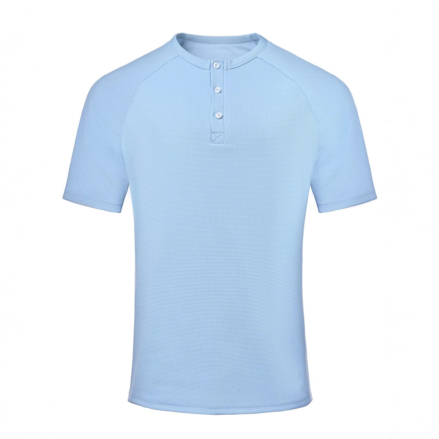 Men's Casual Loose-fitting Blue Polo Shirt Top