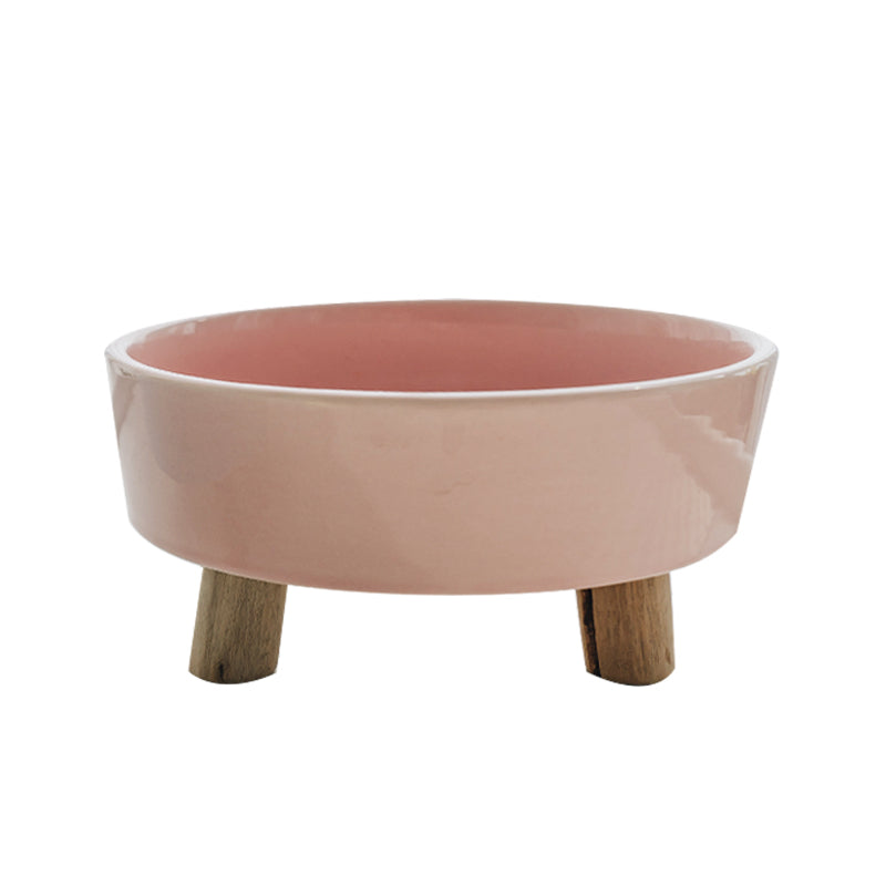 Dog cat ceramic bowl