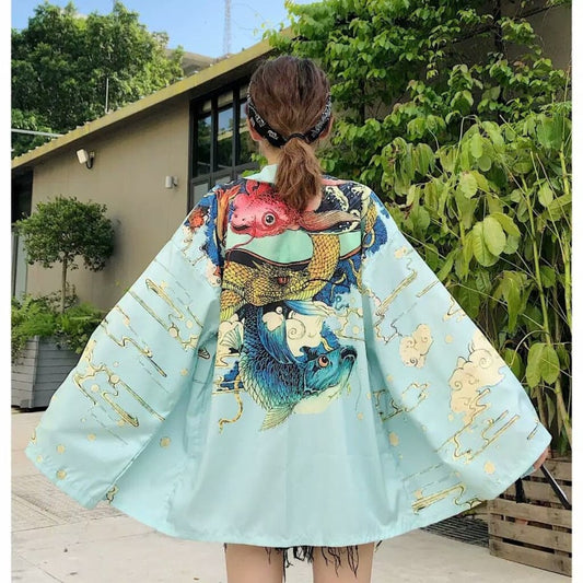 Men's All-match Loose 3D Printed Coat Cardigan