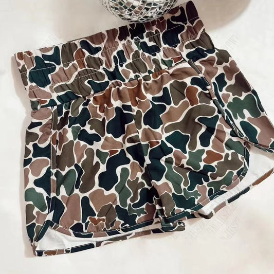 Fashion Women's Elastic Digital Printed Shorts