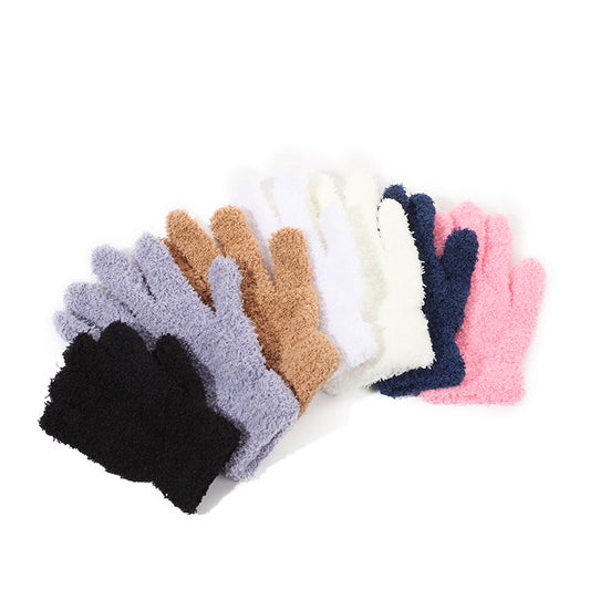 Crafts Wool Gloves Plate Walnut