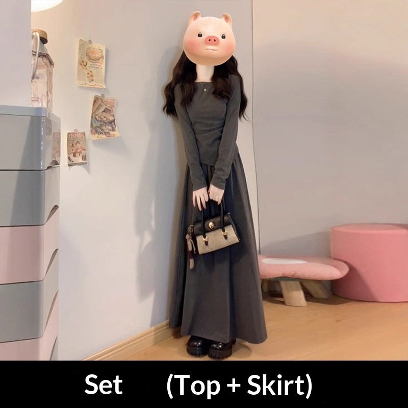 Atmosphere-enhancing Women's Waist-cinching Slimming High-end Maxi Dress