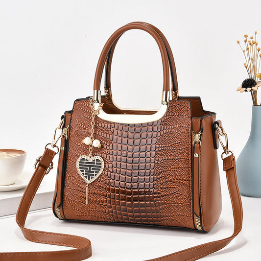 Alsidig Crossbody Mode Dame Skuldertaske med Stor Kapacitet
