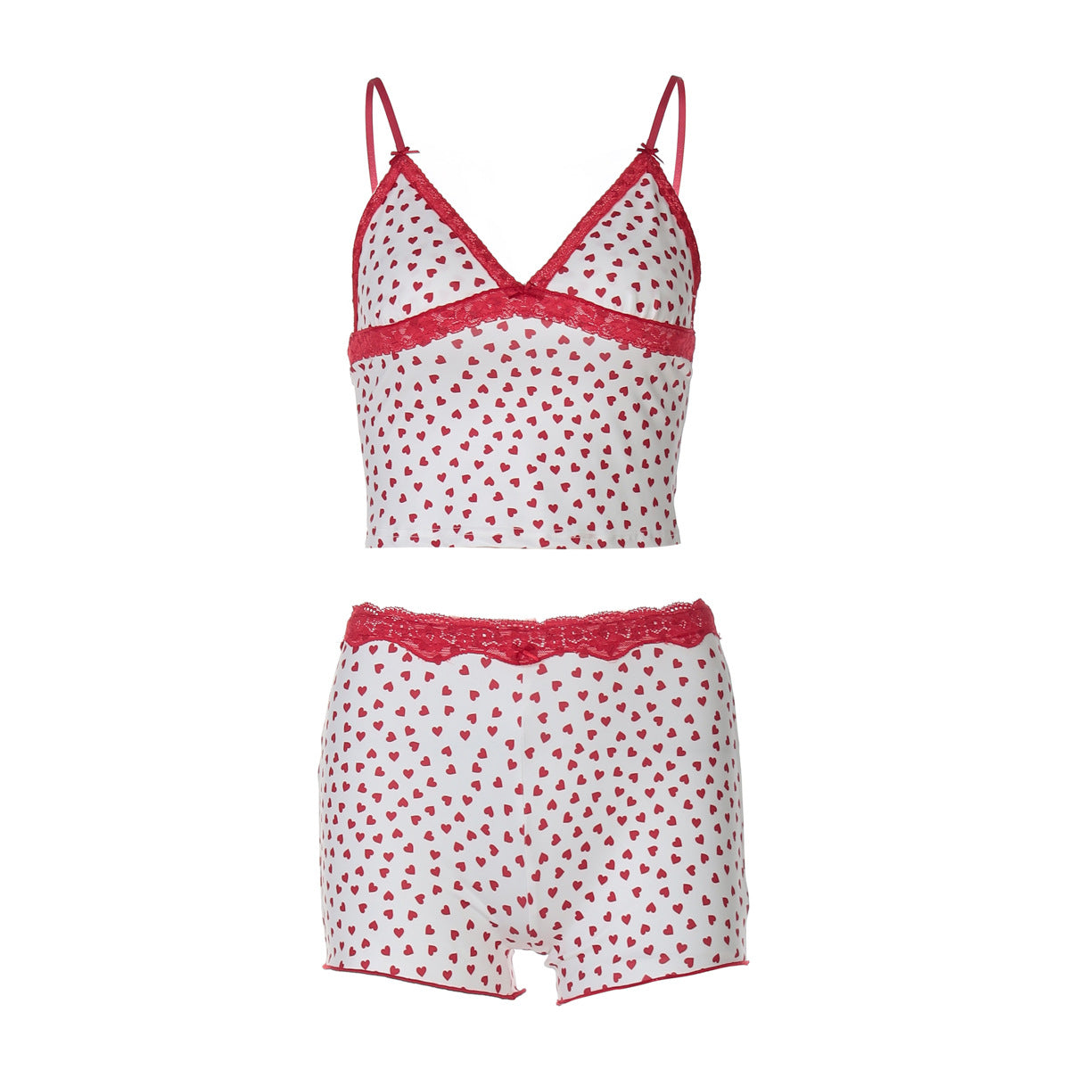Floral-print Camisole And Slim-fit Shorts Set
