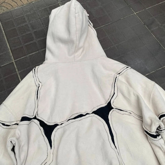 Women's Loose Fashion Dark Line Hooded Sweater