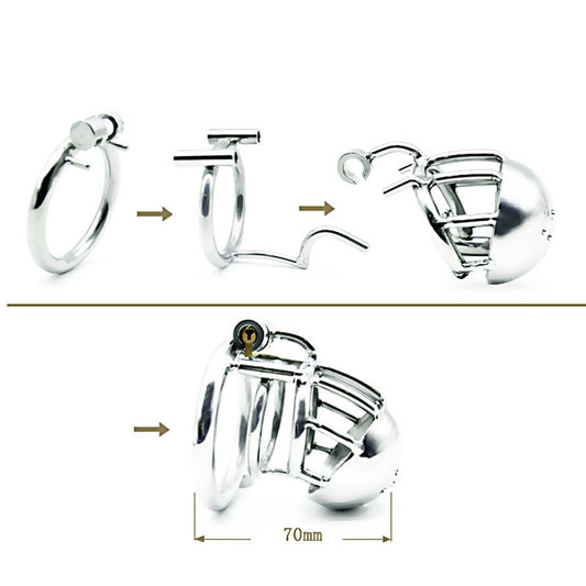 New Stainless Steel Male Chastity Lock