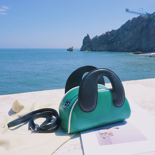 Simple Casual One-shoulder Messenger Small Bag Hit Color Dumpling Bag