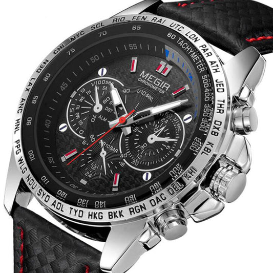Wholesale Original 1010 Leather Strap 3ATM Waterproof Quartz Luxury Business Mens Watches