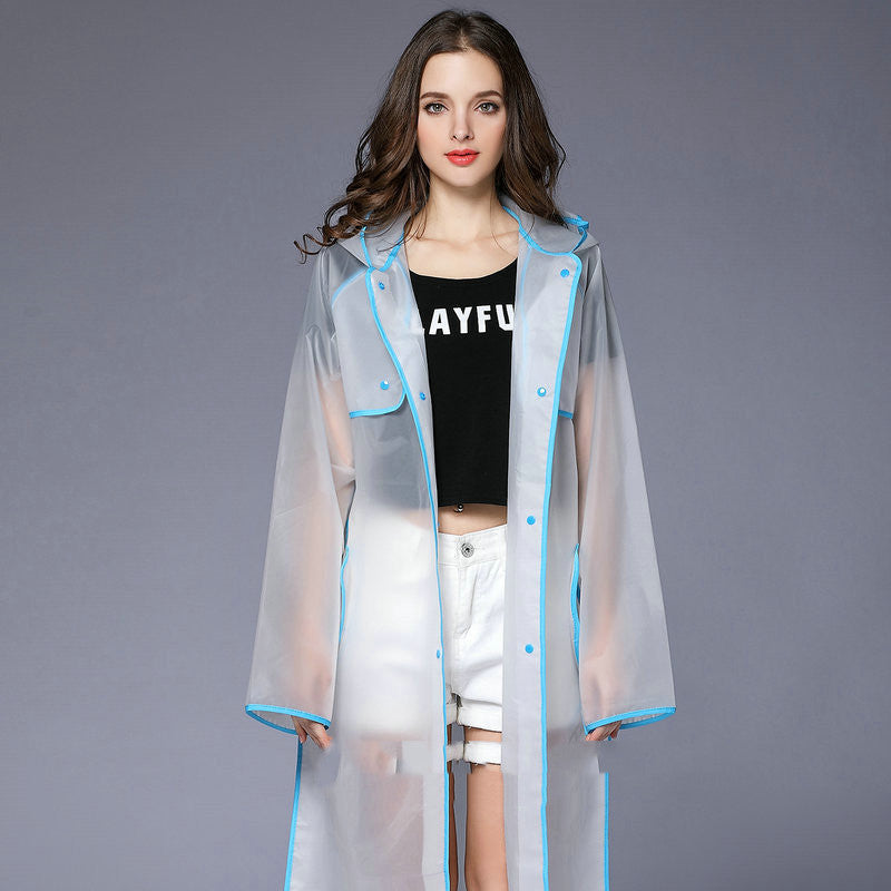 Fashion Covered Transparent Long Sports Portable Poncho