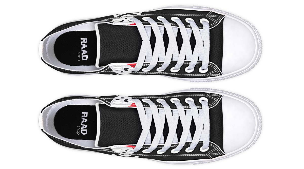 Fashion Print Couple Low-Top Canvas Shoes