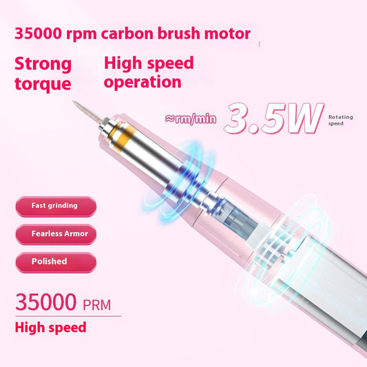 Portable Nail Remover Piercing Device Manicure Machine Pen Electric Sander Tool Suit