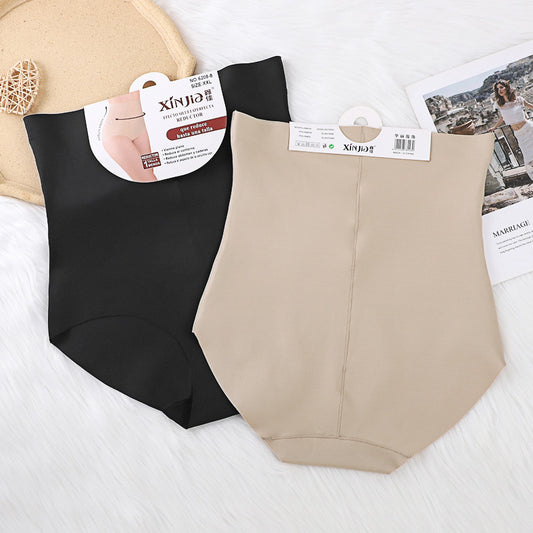 Ice Silk High Waist Belly Contracting Slimming Pants