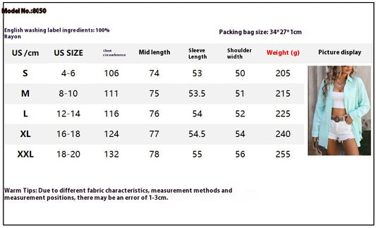 Women's Beach Cover-up Champray Casual Shirt