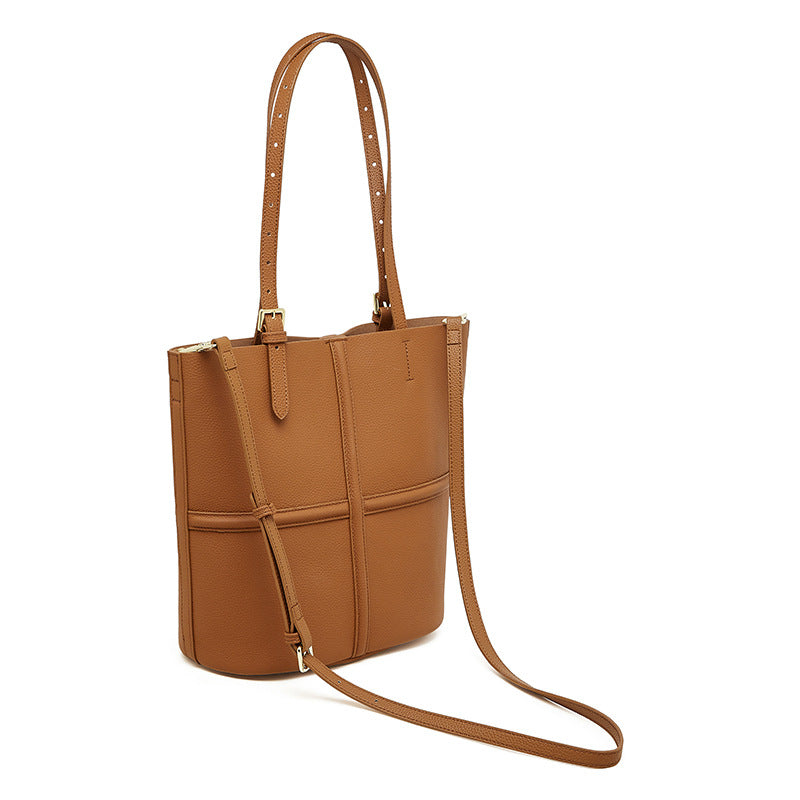 First Layer Cowhide Portable One Shoulder Combination Bags Crossbody