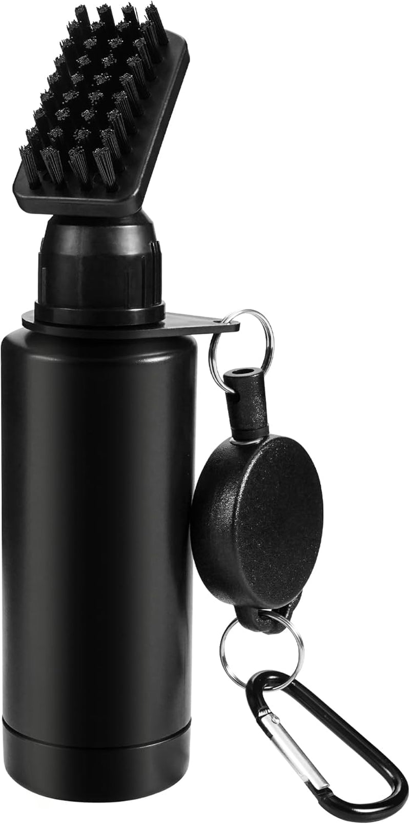 ® Golf Club Brush and Club Groove Cleaner 2 Ft Retractable Zip-Line Aluminum Carabiner, Lightweight and Stylish, Ergonomic Design, Easily Attaches to Golf Bag