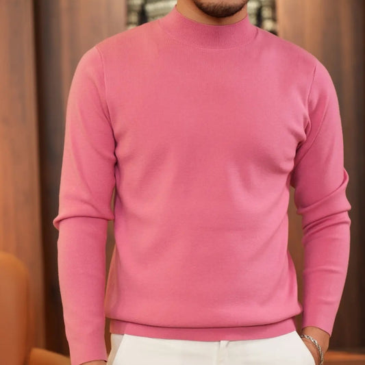 Round Neck Knitted Sweater With High Quality
