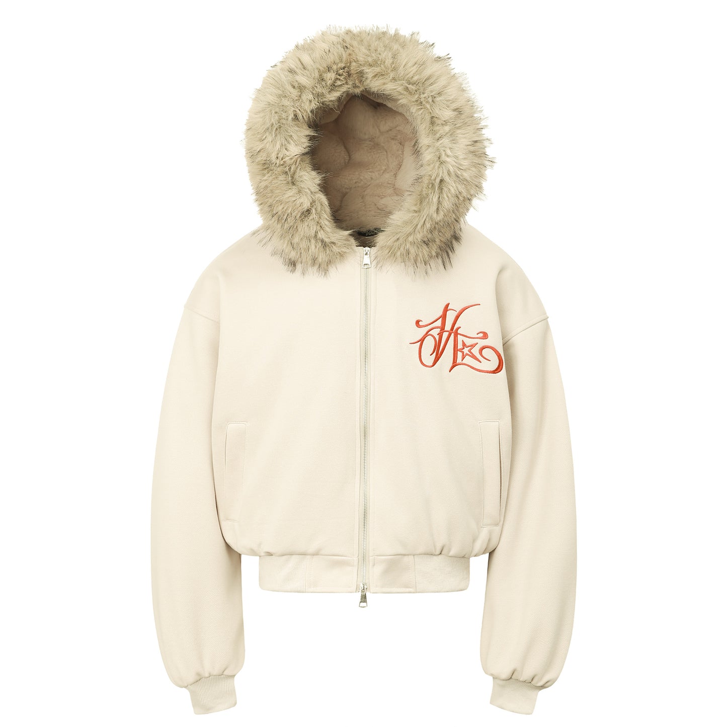 Retro Embroidered Letter Men's Loose Cotton Jacket