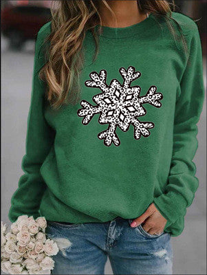 Jule sweatshirt med crew neck og printede bogstaver