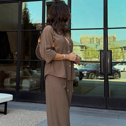 Womens Fashion Commuter-style Shirt Set
