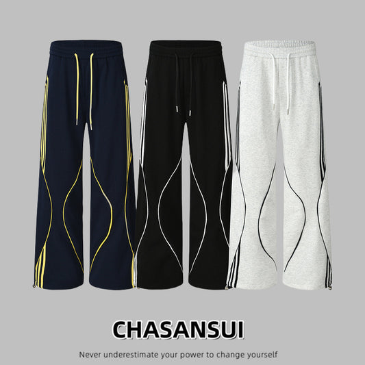 Autumn And Winter Leisure Sweatpants Loose Wide Leg Straight