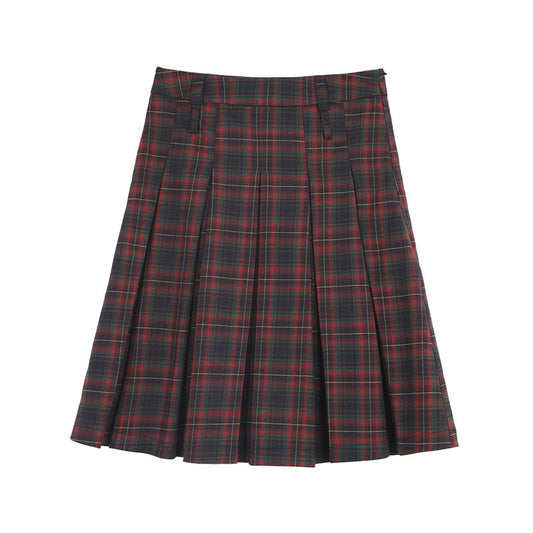 Line Plaid Skirt Women's High Waist Design Sense