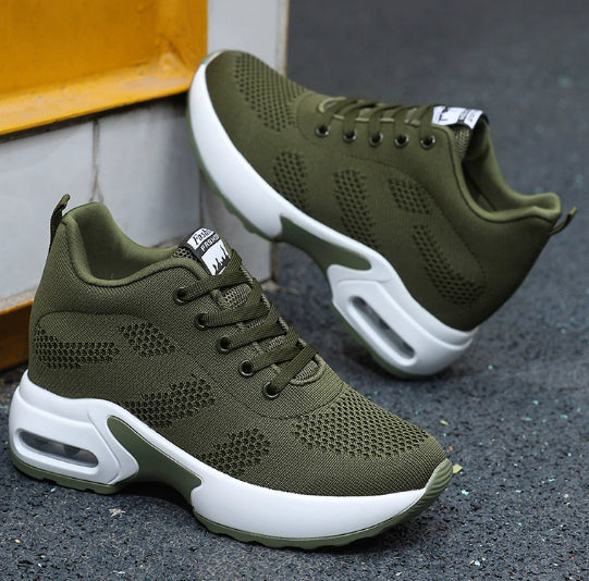Height Increasing Insole Women's Sneaker Mesh Breathable