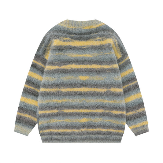 Fashionable Knitted Men's Sweater Coat