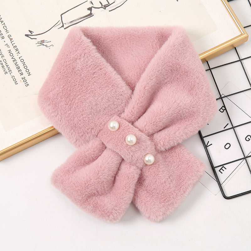 Neck Protection All-match Plush Warm Fur Collar Scarf