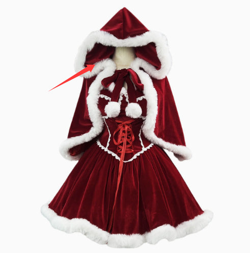 Celebrity-style Cosplay Dress Princess Christmas Outfit Performance Costume